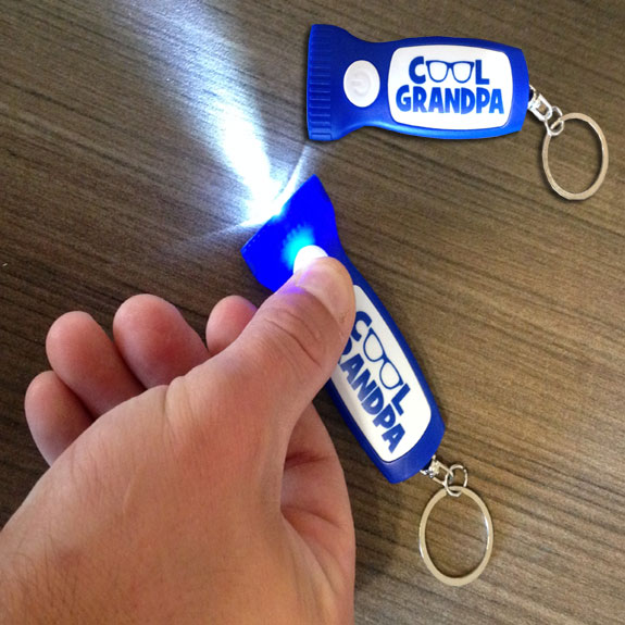 Cool Grandpa Flashlight Key Chain - Grandpa Gifts - Holiday Gifts Mart