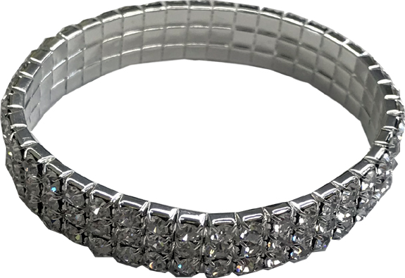 Diamond Stretch Bracelet in Jewelry Pouch - Jewelry Gifts - Holiday Gifts Mart