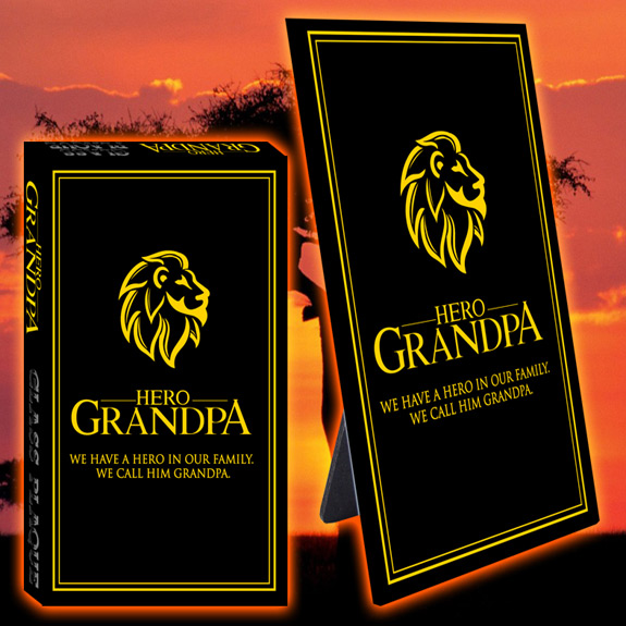 Hero Grandpa Glass Plaque - Grandpa Gifts - Holiday Gifts Mart