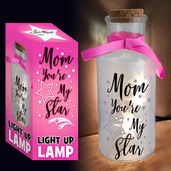 Mom's Star Light Up Lamp - Mom Gifts - Holiday Gifts Mart