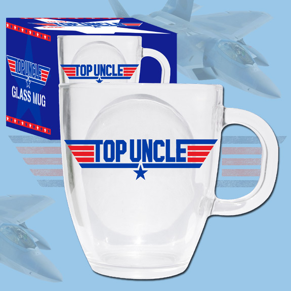 Top Uncle Glass Mug - Uncle Gifts - Holiday Gifts Mart