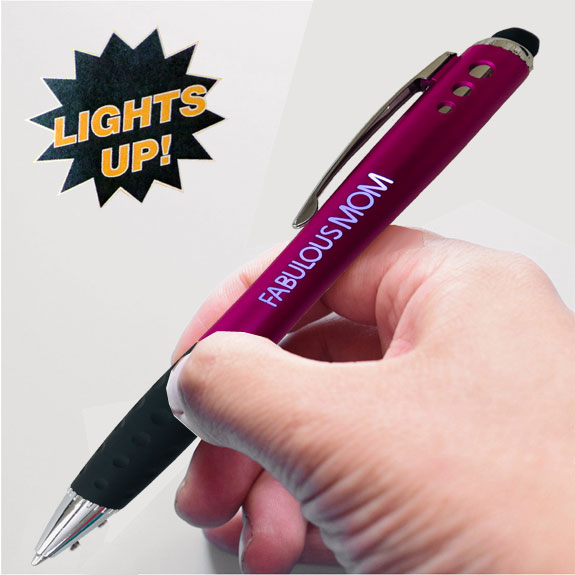 Mom Light Up Pen on Printed Card