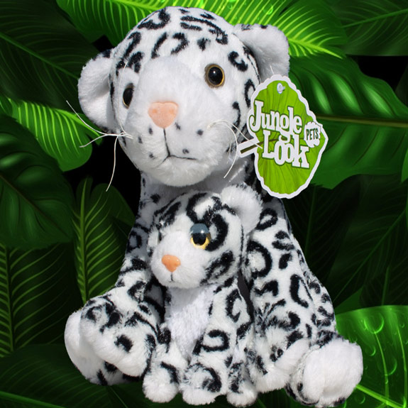 Mom and Baby Leopard Plush