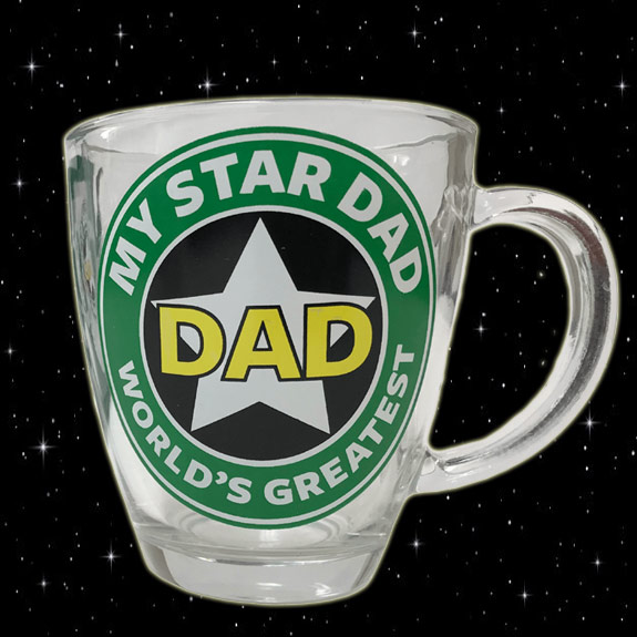 Star Dad 12 oz. Glass Mug