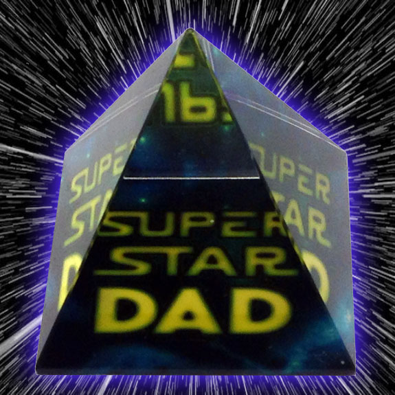 Super Star Dad Pyramid - Dad Gifts - Holiday Gifts Mart