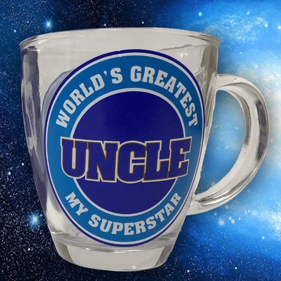 World's Greatest Uncle 12 oz. Glass Mug