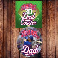 Home Run Dad 3D Coaster - Dad Gifts - Holiday Gifts Mart